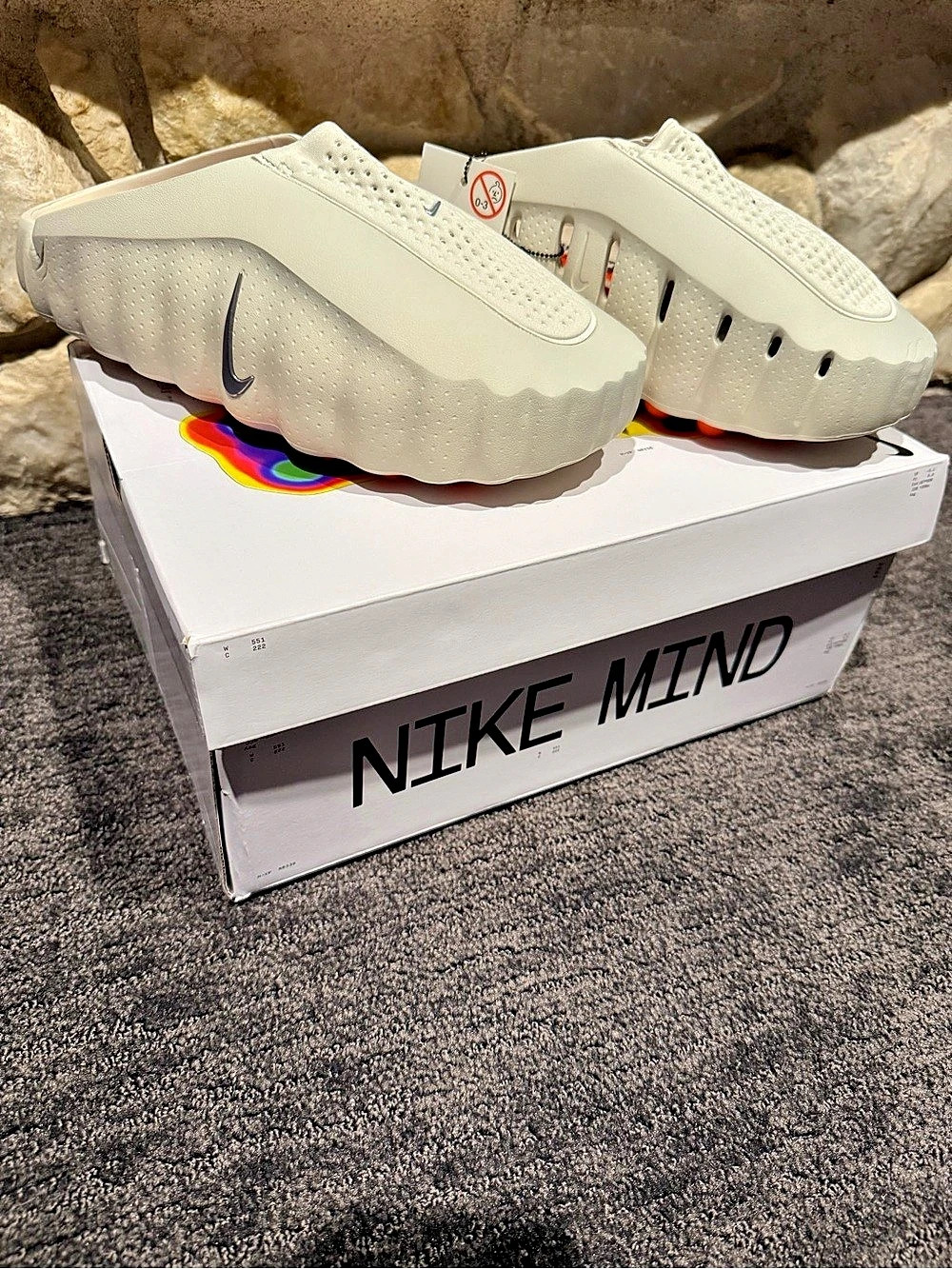 Nike Mind 001 Sneakers White & Orange US 11